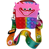Geanta Pop It Poppy Playtime - Huggy Wuggy, Roz, 12 cm