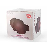Masturbator vagin Mistress 2 gauri, maroniu, 36-40 cm