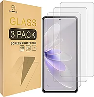 Folii de ecran compatibil cu Vivo V27e Vivo S16e, duritate 9H, transparent set de 3