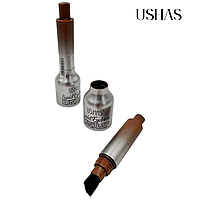 Ushas Liquid Eyebrow Brush Dip 03, 1.5g , Gel lichid pentru sprancene inchise, precizie si rezistenta,