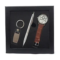 Set format din breloc din plastic, ceas si pix pentru barbati, M4, 17X17 cm