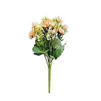 Buchet de flori artificiale cu trandafir, plastic, multicolor, M6