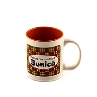 Cana din ceramica inscriptionata "Pentru cea mai buna Bunica", 200 ml