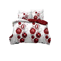 Lenjerie de pat, Jojo Home, Finet, 2 persoane, 6 piese, Globulete, 230x240cm, Multicolor