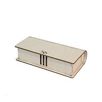 Toc/cutie pentru ochelari din lemn 16,5x8x4 cm