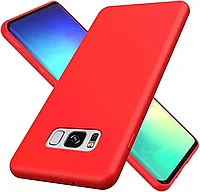 Husa compatibila cu Samsung Galaxy S8 Plus, anti-soc, subtire, elstica, Rosu