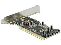 Extender 4 porturi SATA compatibil cu RAID, slot pci express, produs BULK - fara ambalaj, Delock 70154