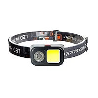Lanterna de Cap LED + COB, Model D212, Reincarcabila USB, 7 Moduri, Acumulator 14500 Inclus, Luminozitate