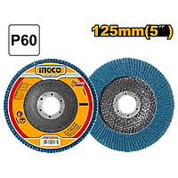 Disc Lamelar Slefuire 125mm Albastru P80 - Ingco