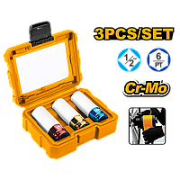 Set Chei Tubulare Teflonate Ingco Jante Aluminiu 17/19/21
