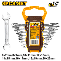 Trusa Chei Fixe INGCO 6-22mm 8buc