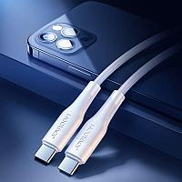 Cablu de date Joyroom, USB type C-USB type C, 60W, 1.8 m, Alb