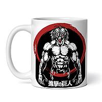 Cana alba personalizata,Eren Yeager Attack on Titan Anime,INOVATIX®. 330ml