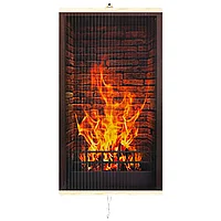 Panou radiant infrarosu Trio model Fireplace, 430W, 0,9kg, termostat 2 trepte, 100cm x 60cm