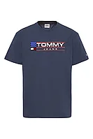 Tricou Barbati Tommy Hilfiger model DM0DM15682_C87 Bumbac culoare Albastru marime L