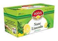 Ceai Turcesc mix de plante (menta si lamaie), Dogus Nane Limonlu, 20 pliculete, 40 gr