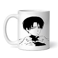 Cana alba personalizata,Attack on titan Eren Yager,INOVATIX®. 330ml