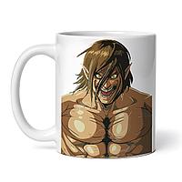 Cana alba personalizata,Attack on titan Eren titan,INOVATIX®. 330ml