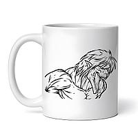 Cana alba personalizata,Attack on titan Eren Titan desen,INOVATIX®. 330ml