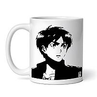 Cana alba personalizata,Attack on titan Eren negativ,INOVATIX®. 330ml