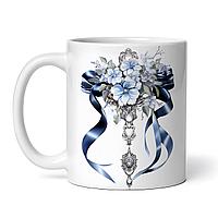 Cana alba personalizata,Aranjament floral de nunta,INOVATIX®. 330ml