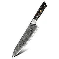 Cuțitul Bucătarului Cuțit de Bucătărie Japonez, Oțel Damasc VG-10, Mâner Ergonomic din Carbon pentru