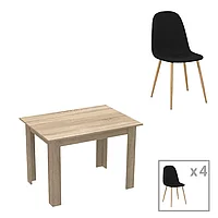 Set de masă pentru servit 5 piese Manka-Bella mdf în culoarea sonoma 110x80x70cm 80x110