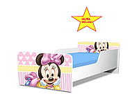 Pat junior Bebe Minnie, cu saltea, 180x80 cm