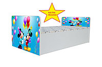 Pat Aero Party Minnie si Mickey, cu saltea, 130x60 cm