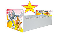 Pat Aero Tom si Jerry, cu saltea, 130x60 cm