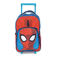 Ghiozdan troller , Spiderman, 24x 36 x12 cm ,Bretele reglabile , Albastru/Rosu