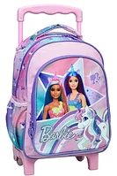 Ghiozdan troller cu Roți Barbie Unicorn, 30 x 25 x 15 cm, Roz Multicolor