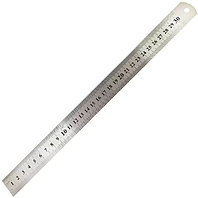 Rigla rigida din INOX, latime 19 mm (Dimensiune: 300 x 19 x 1 mm)
