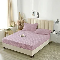 Husa si 2 fete perna, Cocolino, Sherpa Throw, Tricot, 3 Piese, 180x200cm, Lila