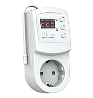 Termostat digital Terneo RZ - 16A 230V, montaj in priza, control incalzire racire (0-30 C), temporizator 99h,