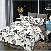 Lenjerie pat dublu, Primavara, 6 piese, 2 persoane, 235x250cm, Finet, Imprimeu Flori Exotice, Non-Culori