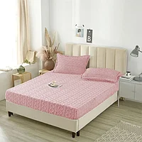 Husa si 2 fete perna, Cocolino, Sherpa Throw, Tricot, 3 Piese, 180x200cm, Roz