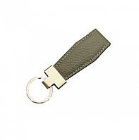 Breloc piele, Inel cu breloc din piele, Gri Gri, 9 CM