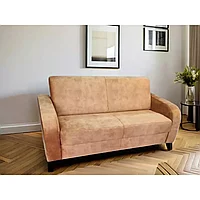 Canapea extensibila Roma, textil, 194x100cm, 190x160cm spatiu de dormit, 2 spatii de depozitare perne
