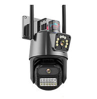 Camera de Supraveghere DAVIKER, 8MP 4K, Micro SD, WI-FI, alarma cu girofar, control prin aplicatie, mod