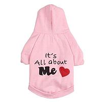 Hanorac Roz All About Me cu Gluga pentru Animale de Companie, M