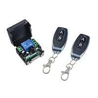 Modul De Releu, Fara Fir, 12V, 433 Mhz, Control De La Distanta, Set Cu 2 Telecomenzi, Sarcina Maxima 10A,