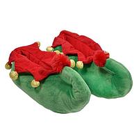 Papuci de Casa Craciun Family 3D Harlequin Green, 39-40 EU