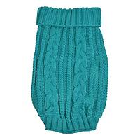Pulover Petrol cu Model Codite pentru Animale de Companie, S