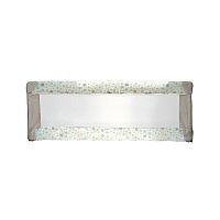 Bariera de protectie pentru pat Honey Baby, Metal, Poliester, Stele, 120 x 43.5 cm, Gri