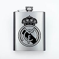 Plosca metalica gravata argintiu - Real Madrid