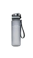 Sticla apa Uzspace Tritan fara BPA cu capac 650ml gri