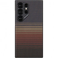 Husa de protectie Pitaka MagEZ 4, 1500D Aramida, pentru Samsung Galaxy S24 Ultra, MagSafe, Sunset