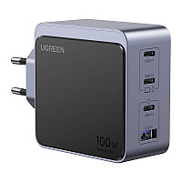 Incarcator retea Nexode Air, UGREEN, 100 W, 4 porturi, gri/negru
