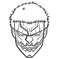 Set 8 bucati,Sticker Attack on titan Titan Hunter,INOVATIX®. 6 cm